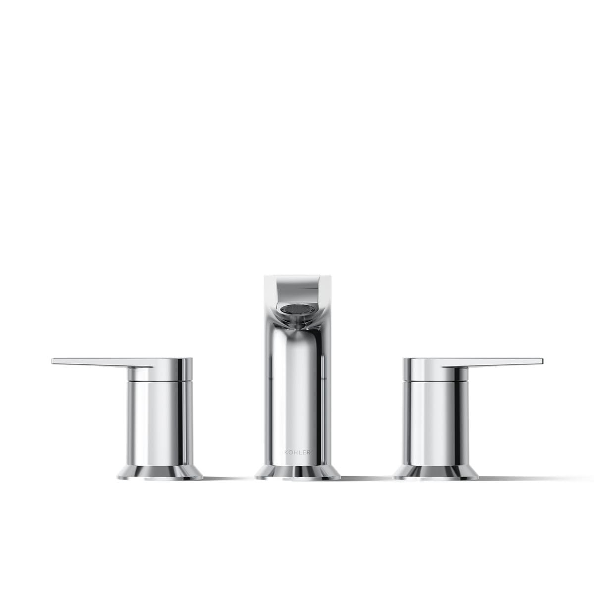 KOHLER K-T25740-4-CP Hint Two-Handle Deck-Mount Bath Faucet Trim, 10.0 GPM, Minimalist Design, Corrosion Resistant, Polished Chrome