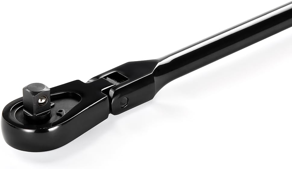STARWORK TRUE MECHANIC™ 1/2' Drive 90 Tooth Dust-Proof Black Chrome Locking Flex Ratchet, 27-3/8' Length