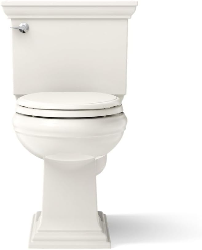 Kohler 3817-96 Memoirs® Stately Two-piece elongated toilet, 1.28 gpf, Biscuit