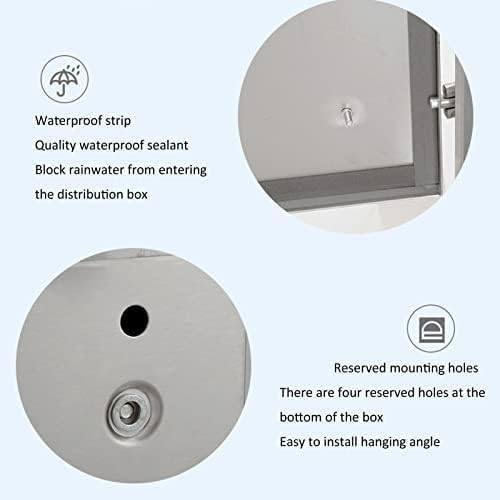 Distribution Box,Waterproof Electrical Junction Box, Wall-Mounted Enclosure with Hinged Cover, Indoor/Outdoor Meter Case, Durable Electrical Project Box with Mounting Pla,
