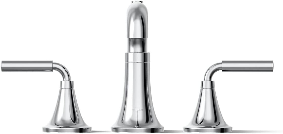 Kohler T26440-4-CP Tone™ Deck-Mount Bath Faucet Trim with Diverter, Polished Chrome | With Diverter