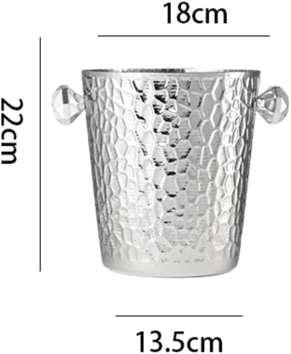 Ice Bucket, Stainless Steel Wine Chiller Champagne & Red Wine Cooler Bucket Ice Buckets For Parties(Gold)