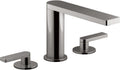 Kohler 73060-4-TT Composed® Widespread Bathroom Sink Faucet with Lever Handles, 1.2 gpm, Vibrant Titanium