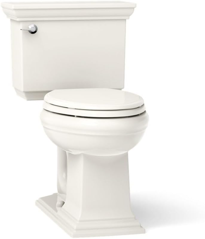 Kohler 3817-96 Memoirs® Stately Two-piece elongated toilet, 1.28 gpf, Biscuit