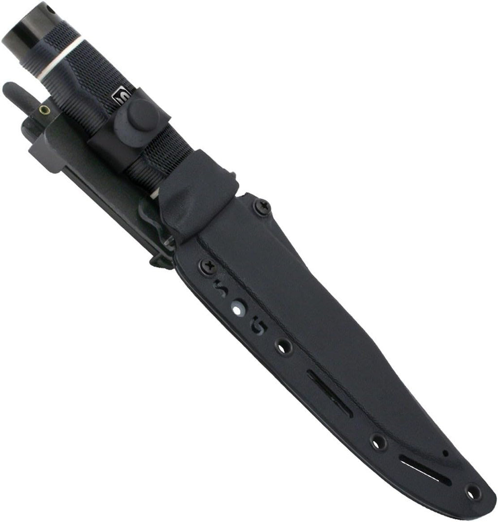 SOG Tech Bowie Fixed Blade Knife for Warfighters & Outdoor Enthusiasts | AUS-8 Steel Blade & Kraton Rubber Handle
