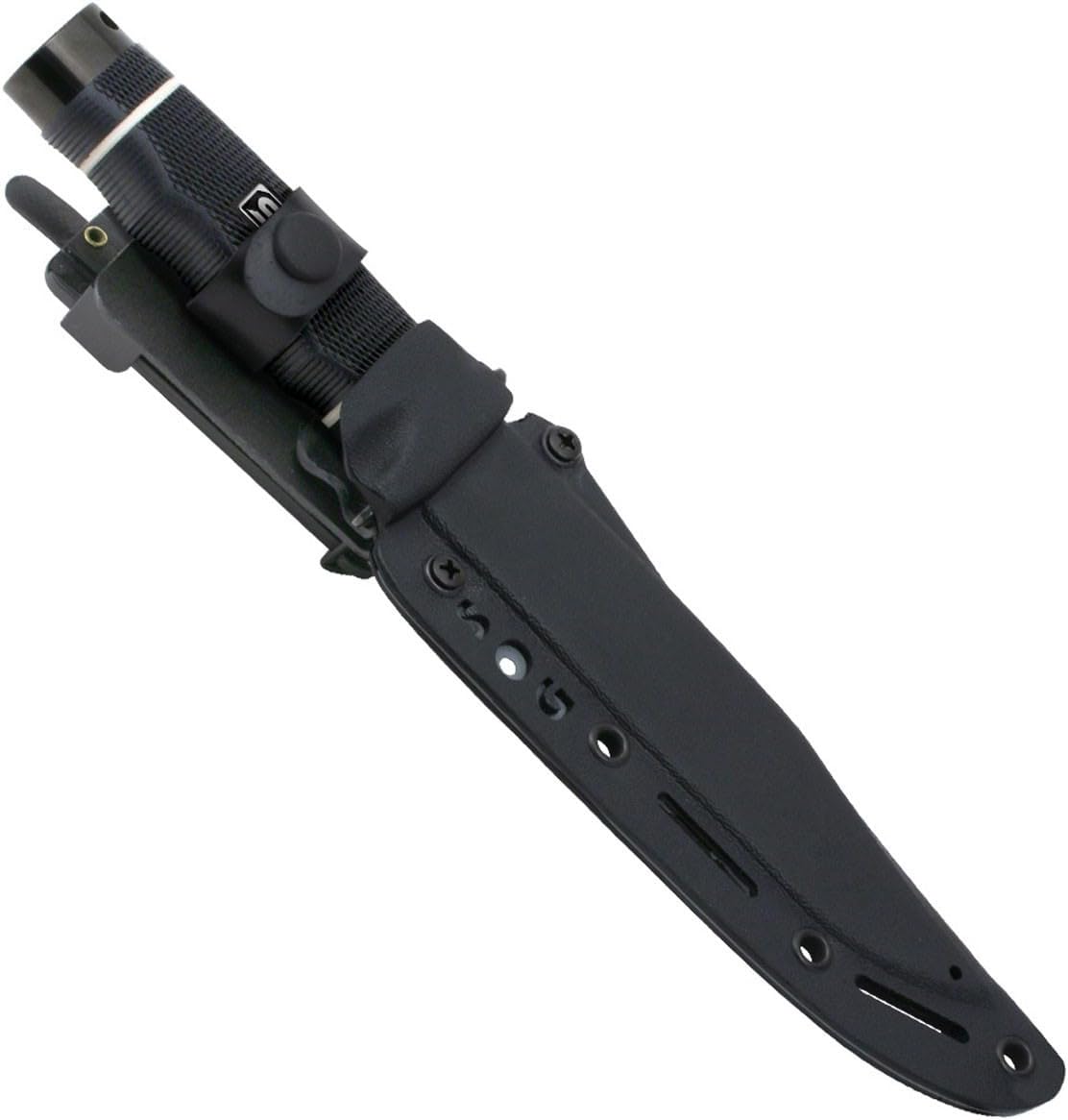 SOG Tech Bowie Fixed Blade Knife for Warfighters & Outdoor Enthusiasts | AUS-8 Steel Blade & Kraton Rubber Handle