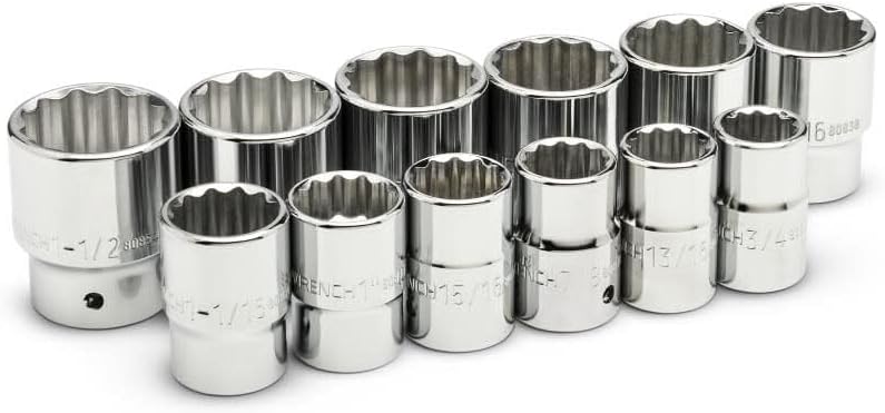 GEARWRENCH 3/4 Drive 12 Piece 12 Point Socket Set SAE |80842