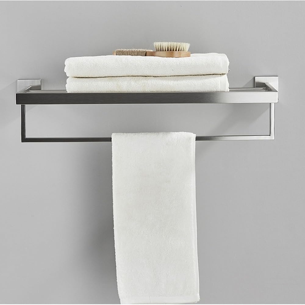 Stainless Steel Bathroom Accessories Set Brushed Nickel Towel Bar Robe Hook Toilet Paper Holder Ring Accessory,Towel Shelf