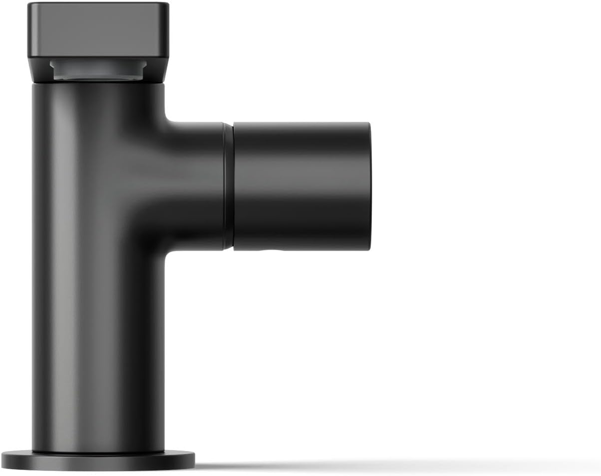 Kohler 73050-7-BL Composed® Single-Handle Bathroom Sink Faucet with Cylindrical Handle, 1.2 gpm, Matte Black