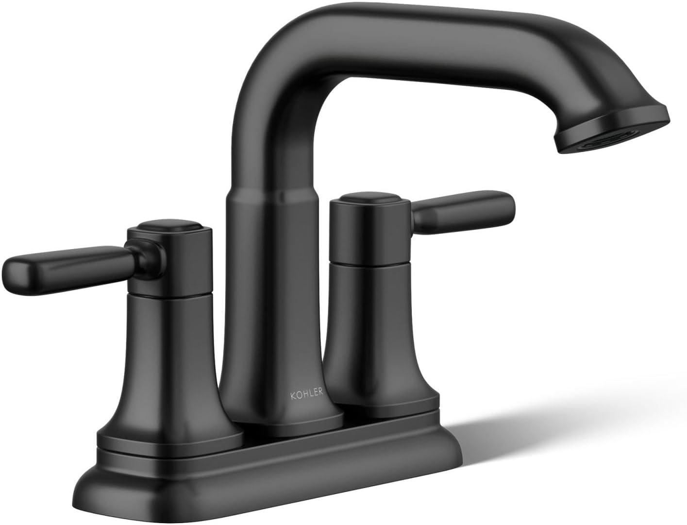 Kohler R33043-4D-BL Ealing® Centerset Bathroom Sink Faucet, 1.2 gpm, Matte Black
