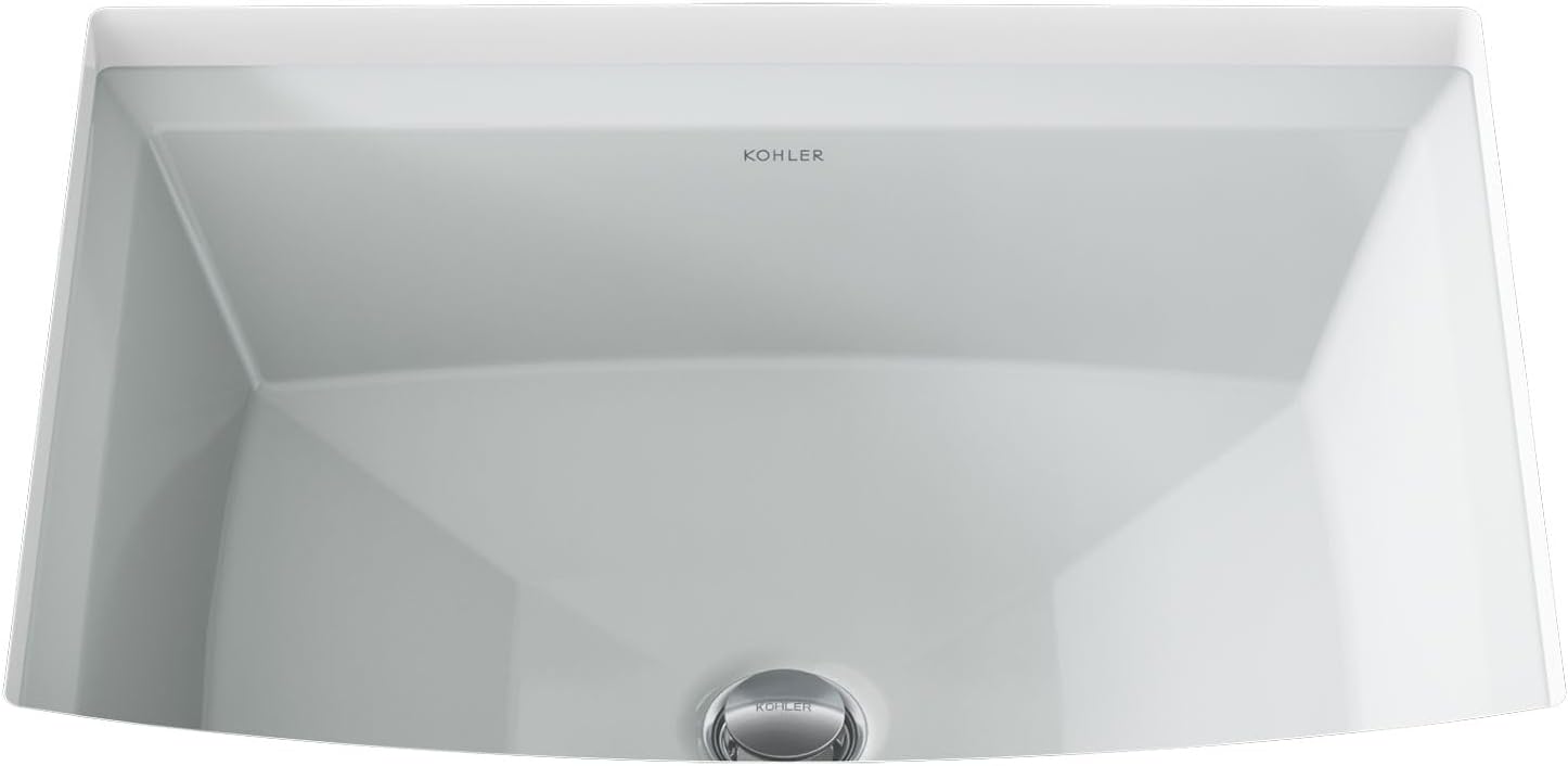 Kohler 2355-95 Archer® 20' rectangular undermount bathroom sink, Ice Grey
