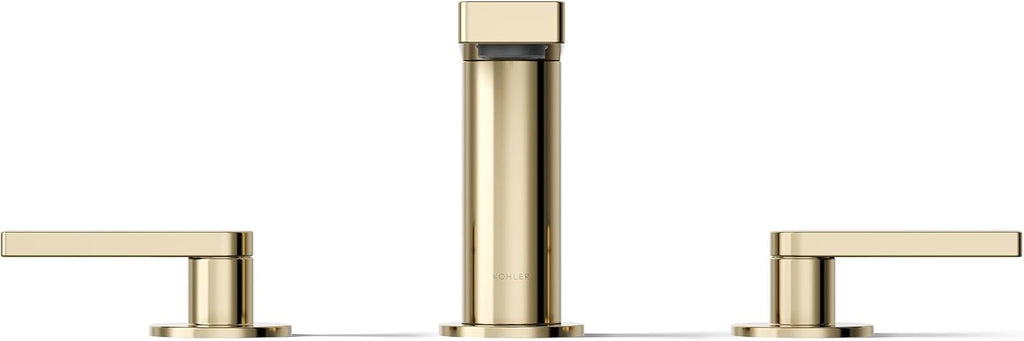 Kohler 73060-4-AF Composed® Widespread Bathroom Sink Faucet with Lever Handles, 1.2 gpm, Vibrant French Gold