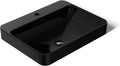 KOHLER K-2660-1-7 Vox Rectangle Vessel Above-Counter Bathroom Sink with Single Faucet Hole, Black Black