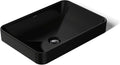 Kohler 5373-7 Bathroom Sink Vox Rectangle Vessel, Black