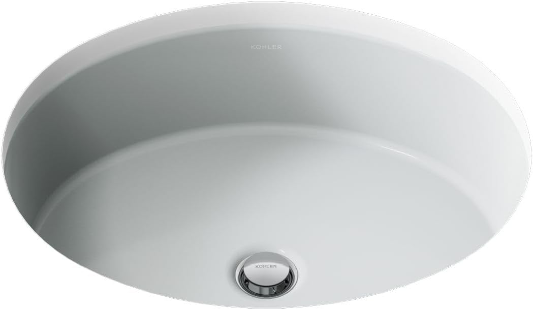 Kohler K-2881-95 1-Bowl Undermount Bathroom Sink w/Overflow Ice Grey