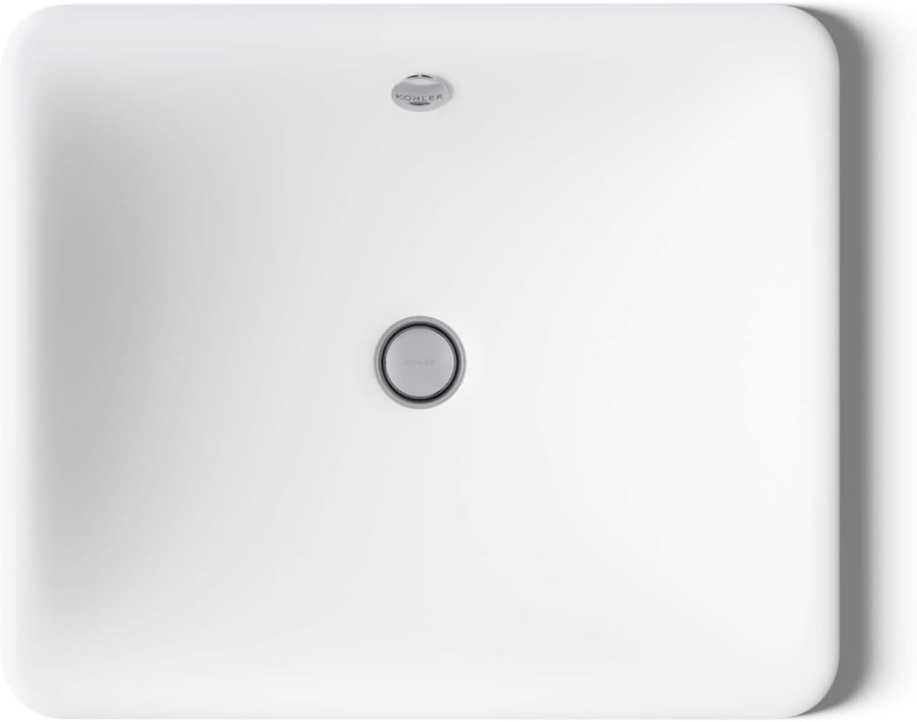 Kohler K-5400-0 Iron Plains Dual-Mount Bathroom Sink, White, 20.56