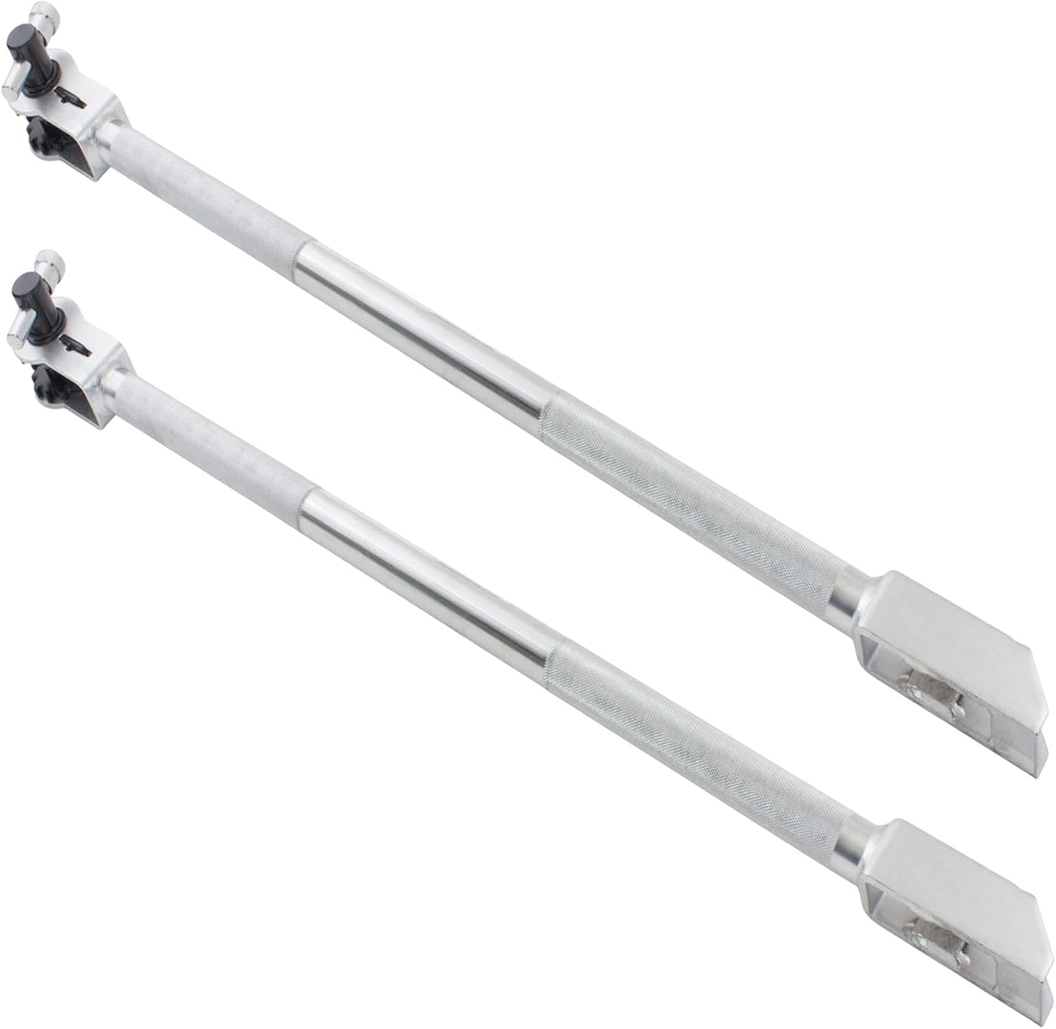 Mytee Products 2 Pack 39.5' Combination Ratcheting Winch Bar for Flatbed Trailer - Chrome Carbon-Steel Combo Winch Bar with Non-Slip Handle & Square Head for Chain Lever Binders