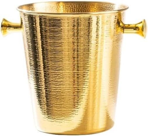 Ice Bucket, Golden Stainless Steel Ice Bucket, Home Party Ice Wine Bucket Ice Buckets for Parties(Gold,Large)