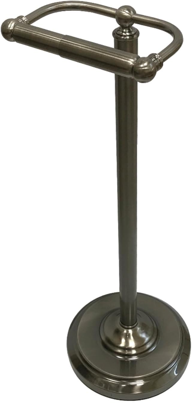 Kingston Brass CC2004 Vintage Toilet Paper Holder, Black Stainless 6 x 7.5 x 21.5