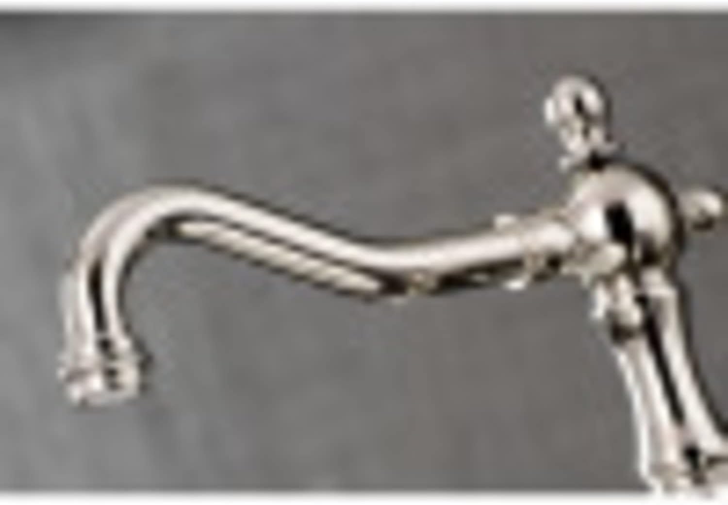 Kingston Brass KS1972AL Heritage Widespread Lavatory Faucet with Metal lever handle, Polished Brass,8-Inch Adjustable Center