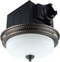 Akicon Bathroom Exhaust Fan with Light, Ultra Quiet 110 CFM 1.5 Sones Ventilation Exhaust Bathroom Fan Light Combo and Nightlight, 3 Years Warranty (Oil Rubbed Bronze)