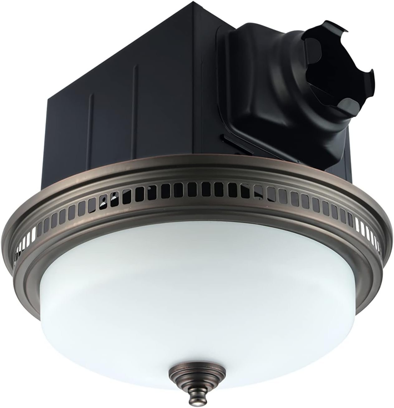 Akicon Bathroom Exhaust Fan with Light, Ultra Quiet 110 CFM 1.5 Sones Ventilation Exhaust Bathroom Fan Light Combo and Nightlight, 3 Years Warranty (Oil Rubbed Bronze)