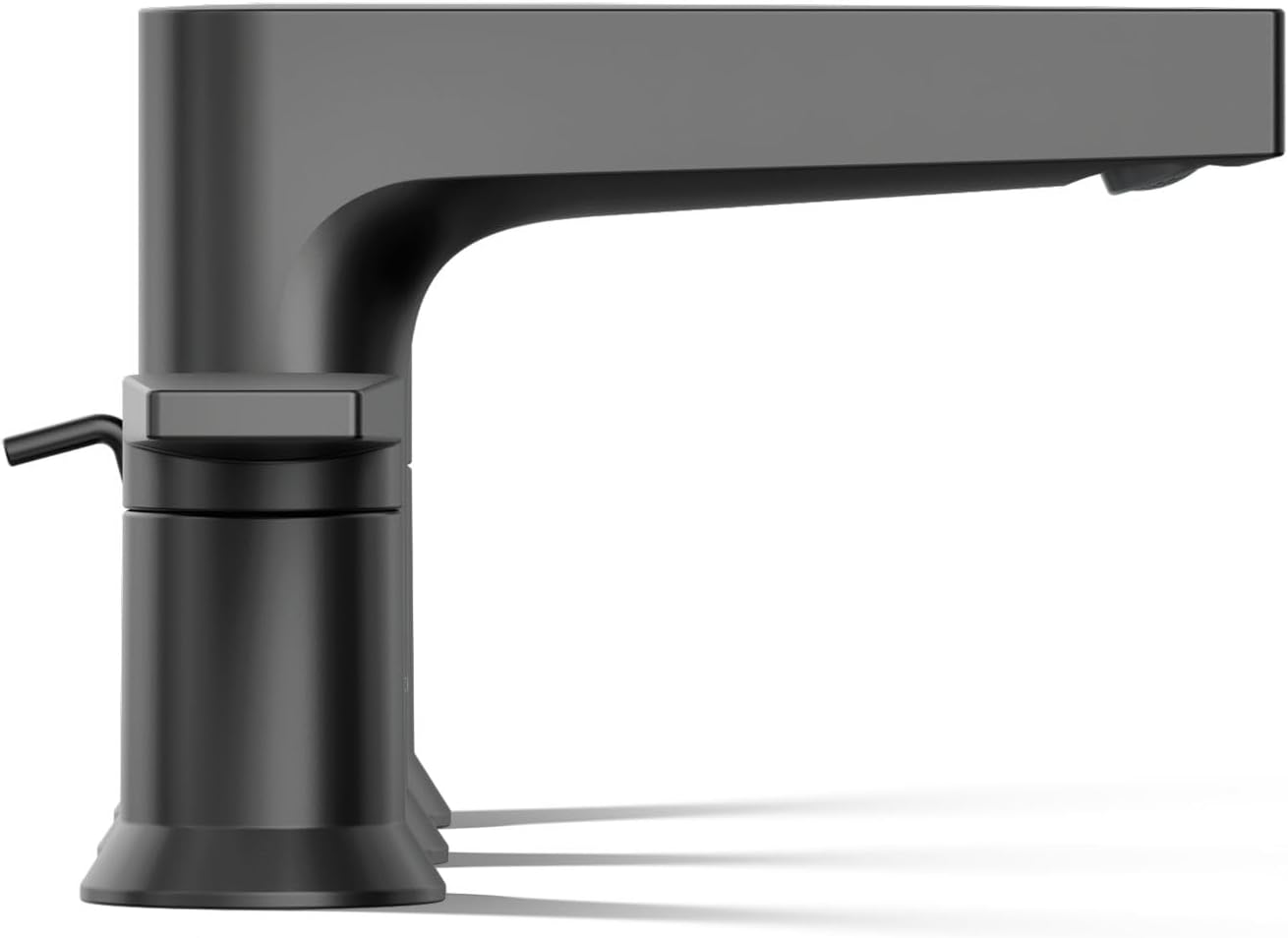 Kohler K97100-4-BL Taut 1.2 GPM Widespread Bathroom Faucet with Pop-Up Drain Assembly Matte Black
