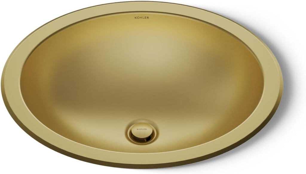 Bachata 20' Oval Drop-In/Undermount Bathroom Sink No Overflow