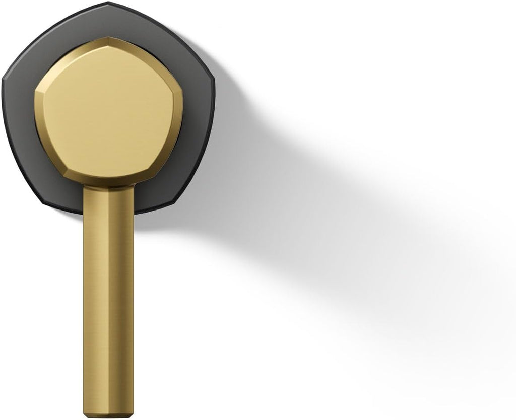 Kohler 27012-4-BMB Occasion® Wall-Mount Bathroom Sink Faucet Handle, Matte Black with Brushed Moderne Brass