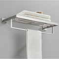 Stainless Steel Bathroom Accessories Set Brushed Nickel Towel Bar Robe Hook Toilet Paper Holder Ring Accessory,Towel Shelf