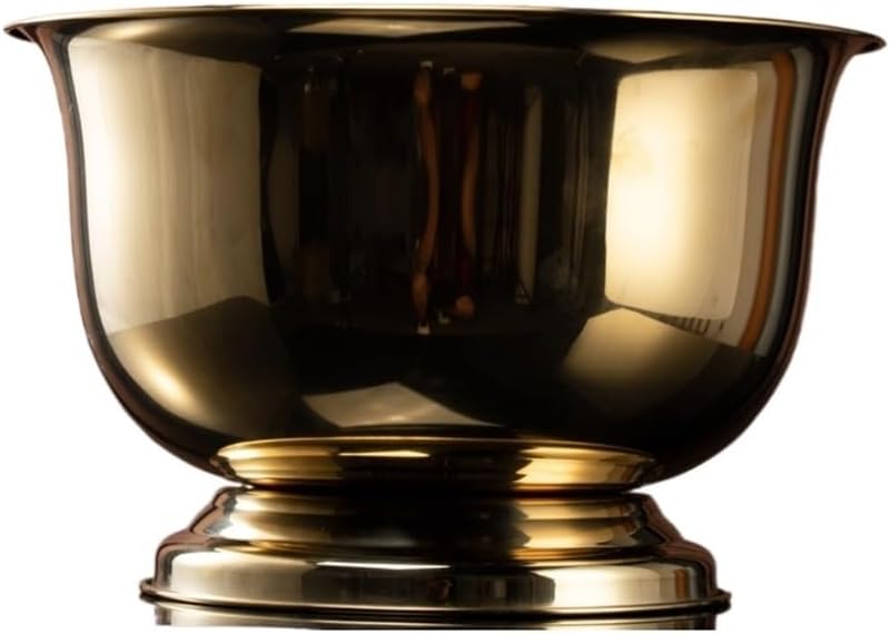 Ice Bucket, Stainless Steel Champagne Ice Bucket for Bar Party Outdoor Home Ice Buckets For Parties(Gold)