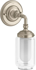 Kohler Artifacts, Bathroom Vanity Light Fixture, Wall Sconce Lighting, Downlight Only, UL Listed, 1 Light, Vibrant Brushed Bronze