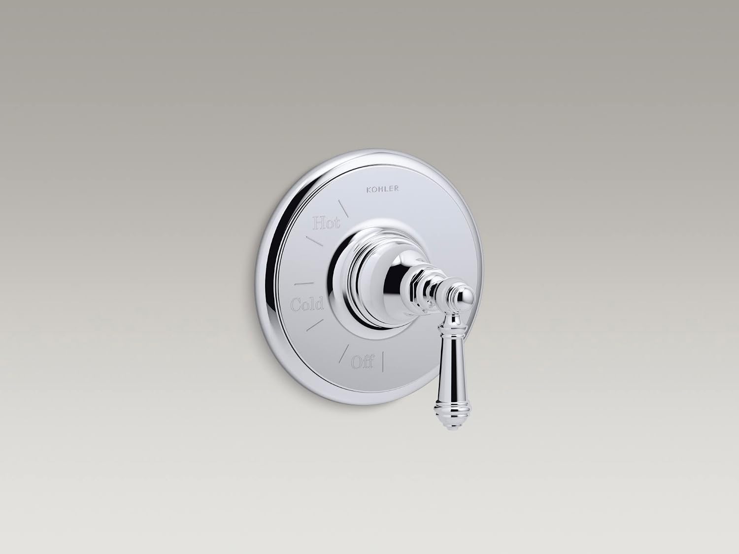 KOHLER TS72767-4-BL Artifacts Rite-Temp Valve Trim With Lever Handle, MATTE BLACK