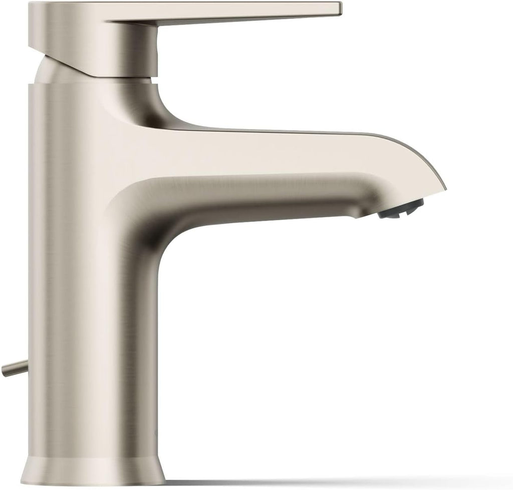 KOHLER K-37894-4-BN Hint® Centerset Bathroom Sink Faucet, Bathroom Faucets for Sink 3-Hole, 1.2 GPM, Vibrant Brushed Nickel