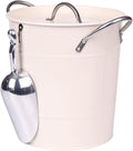 Ice Bucket with Lid and Ice Tongs,3.5L Metal Double Wal Ice Bucket with Lid and Scoop,Ice Buckets for Parties,Ice Bucket for Cocktail Bar,Metal Drink Cooler