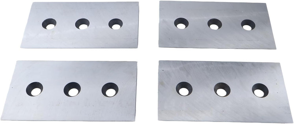 4PCS 7-1/4' x 4' x 3/8' Brush Chipper Blade Knives with 1/2'' Bolt Holes 900-9900-02 19071640 Compatible with Bandit 100 150 200 250 Mighty Morbark Eager Beever 100 200 290 Wood Chippers