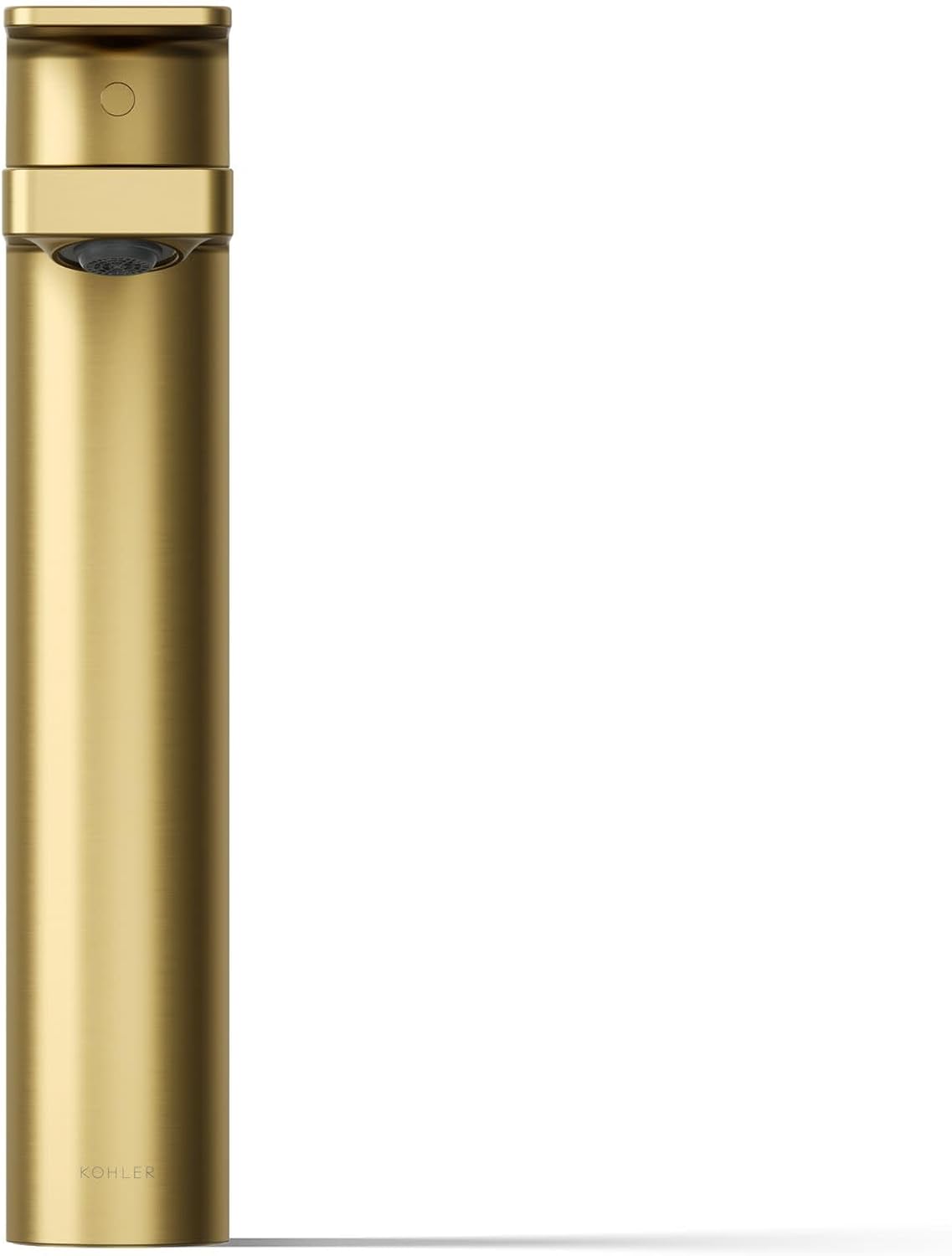 Kohler K-23475-4K-2MB Parallel Tall Single Handle Bathroom Sink Faucet, 1.0 GPM, Vibrant Moderne Brushed Brass