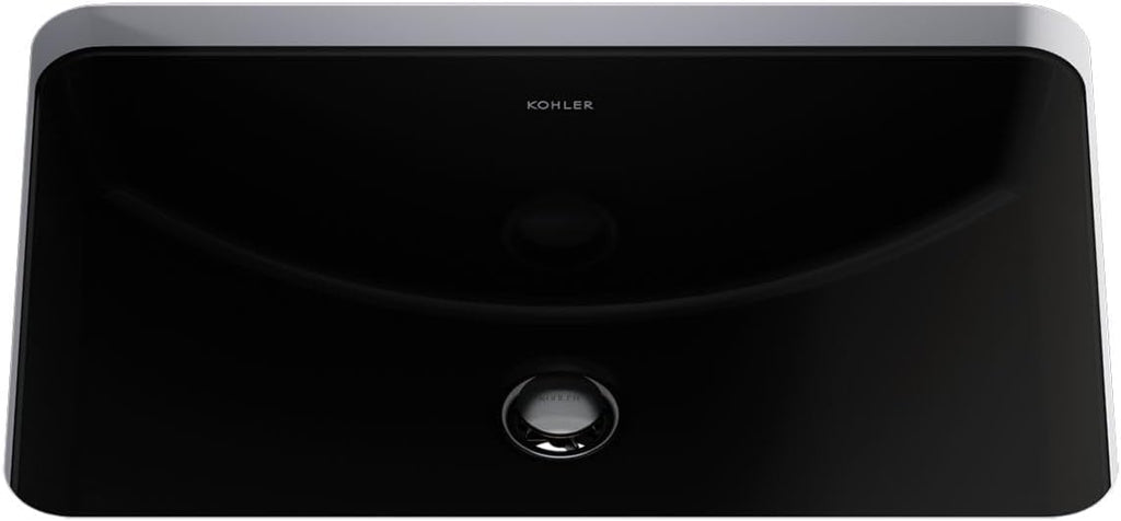 Kohler K-2214-G-7 1-Bowl Undermount Bathroom Sink Black Black