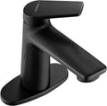Touchless Smart Bathroom Faucet for 1 or 3 Holes, Automatic Sensor Faucet 1 Handle, Adjustable Cold & Hot Temperature & Water Flow, Short & Long Instruction Modes, Metal (29100 Matte Black)