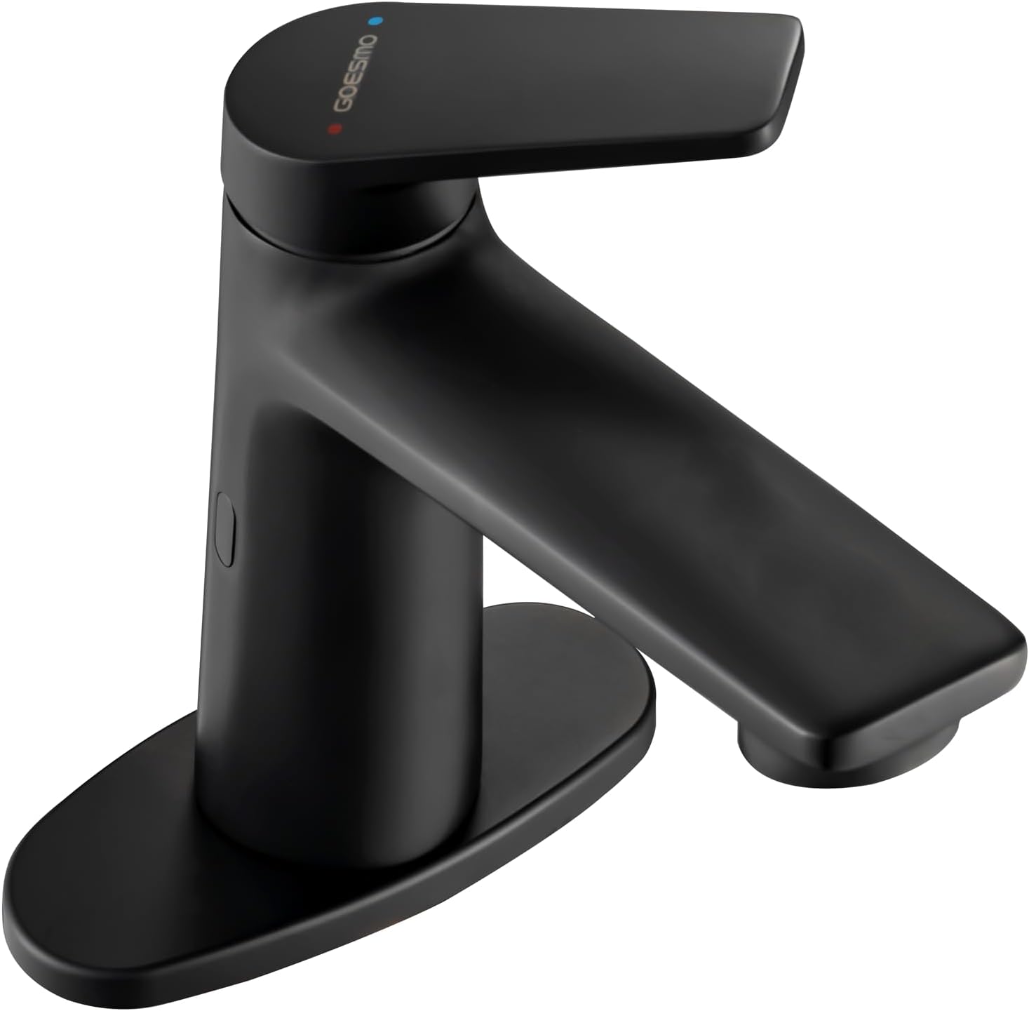 Touchless Smart Bathroom Faucet for 1 or 3 Holes, Automatic Sensor Faucet 1 Handle, Adjustable Cold & Hot Temperature & Water Flow, Short & Long Instruction Modes, Metal (29100 Matte Black)