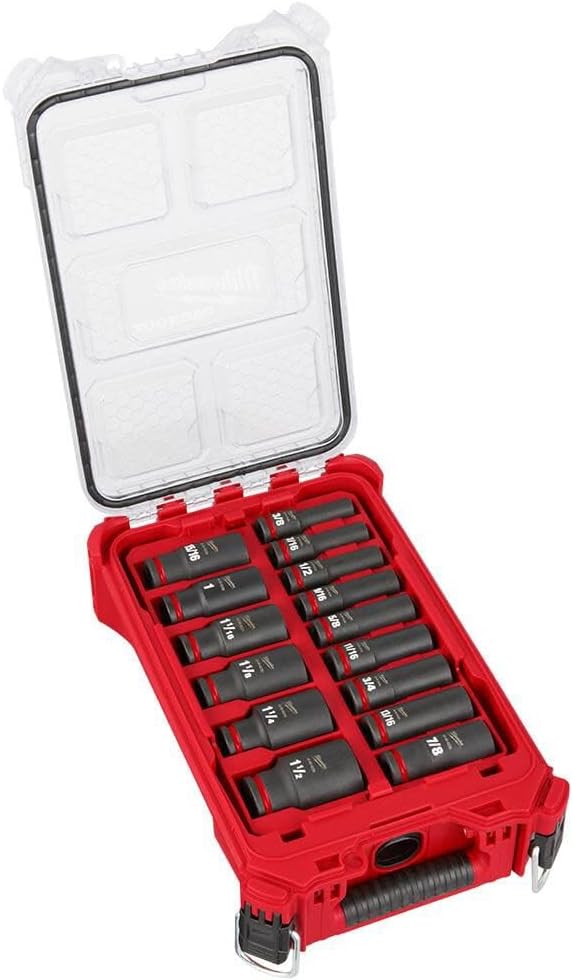Milwaukee Electric - Shockwave Impact Duty. Socket 1/2. DR 15PC SAE PAC