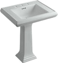 Memoirs® Classic 27' pedestal bathroom sink with 8' widespread faucet holes