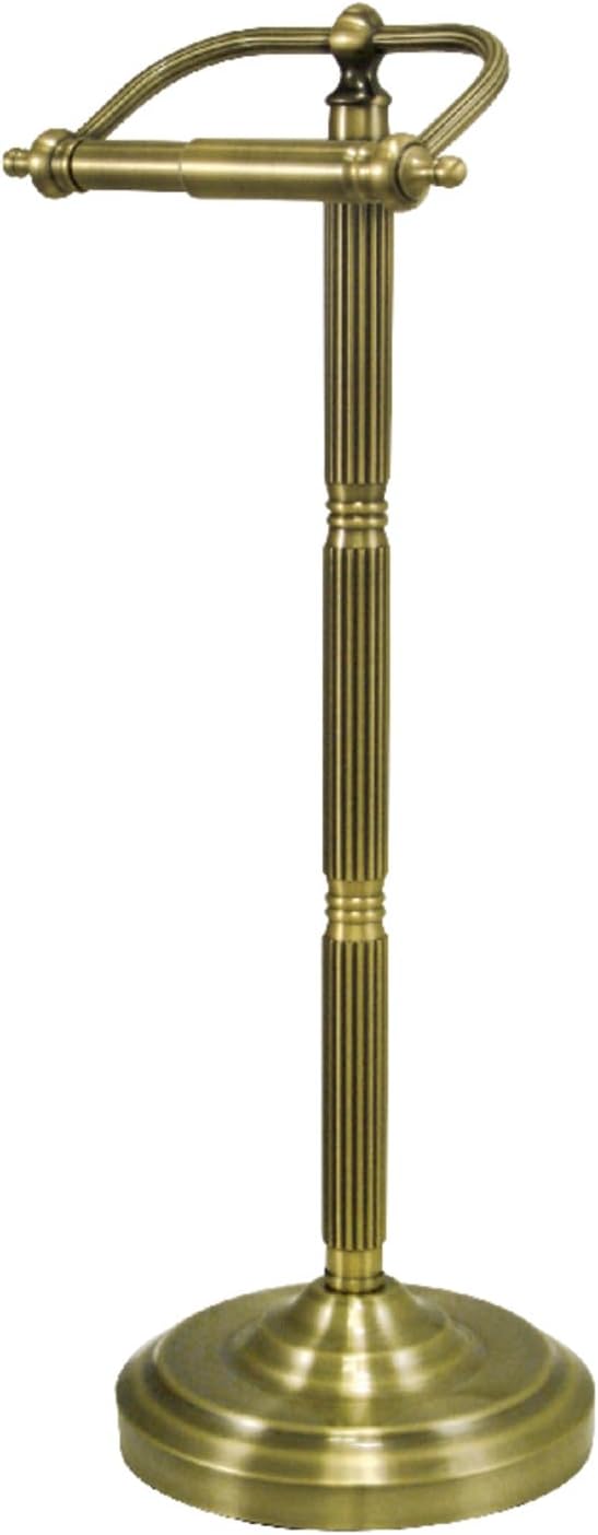 Kingston Brass CC2103 Georgian Pedestal Paper Holder, Antique Brass 21-1/2'