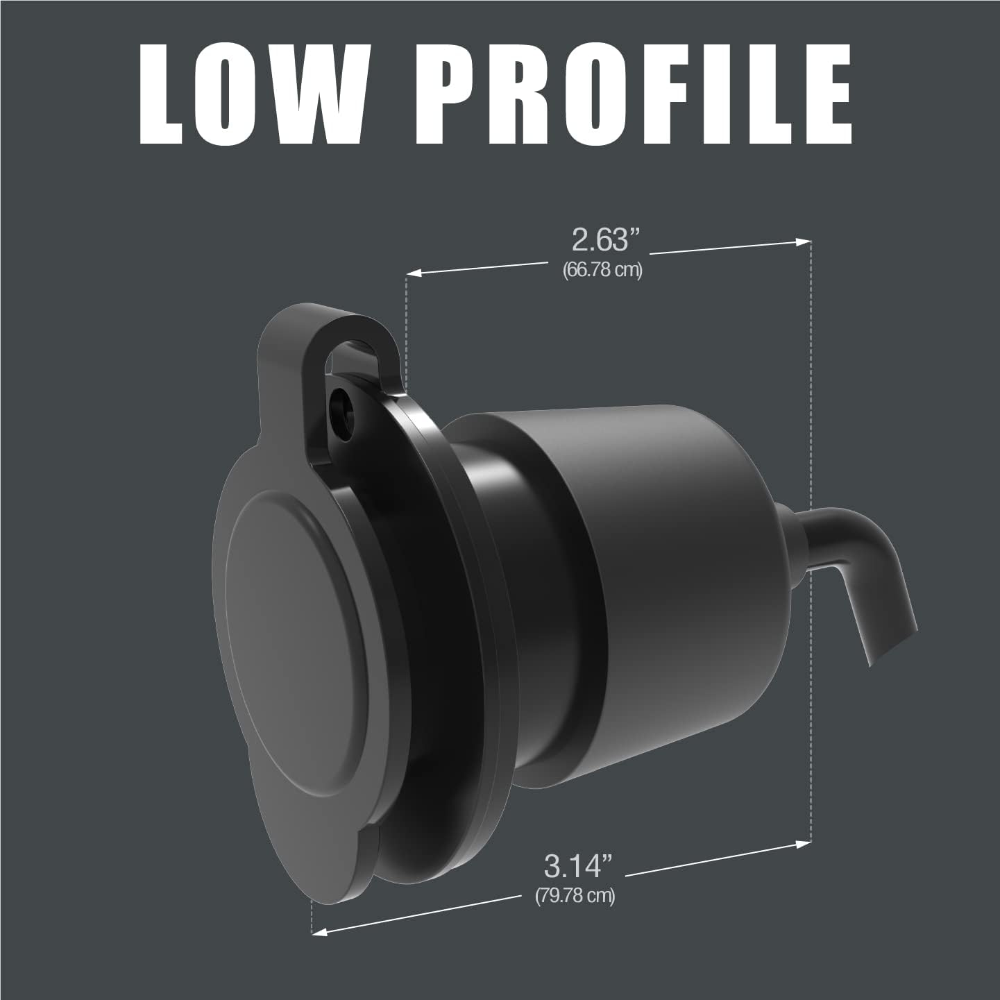 Journeyman-Pro 5279 15 Amp 120-125 Volt, NEMA 5-15 Flanged Outlet, Black Commercial Grade, 2 Pole-3 Wire, Straight Blade Plug Outdoor Receptacle, Surface Mount Outlet (Front & Back Covers, 10-Pack)