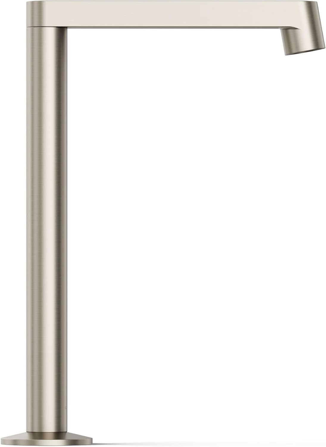 KOHLER K-23887-BN Components® Bathroom Sink Faucet Spout, Row Design, 1.2 GPM, Premium Durable Metal, Corrosion Resistant, Vibrant Brushed Nickel