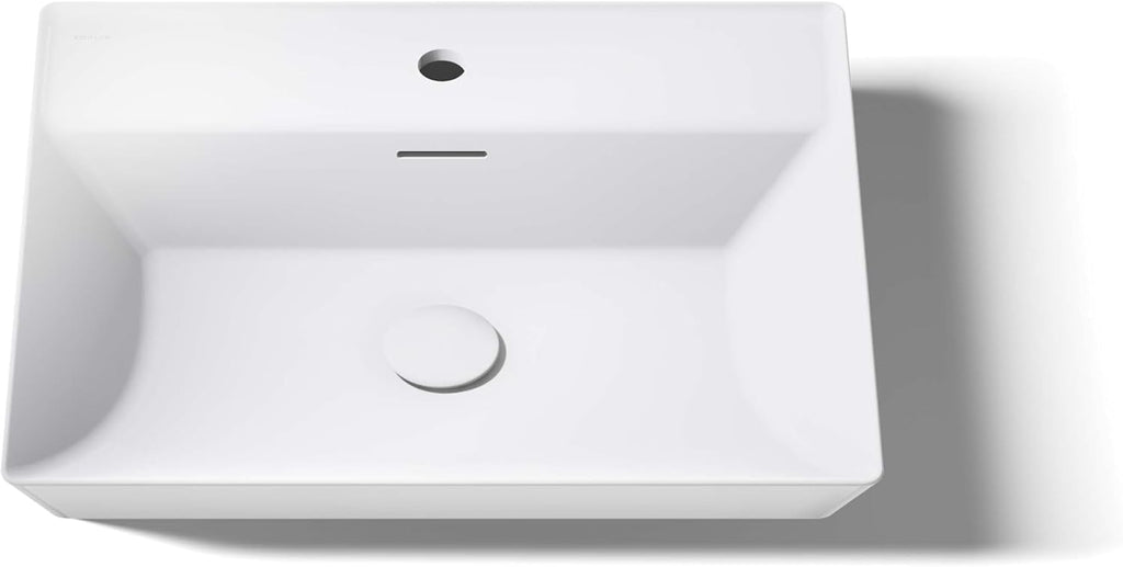 KOHLER Brazn Rectangle Vessel Bathroom Sink