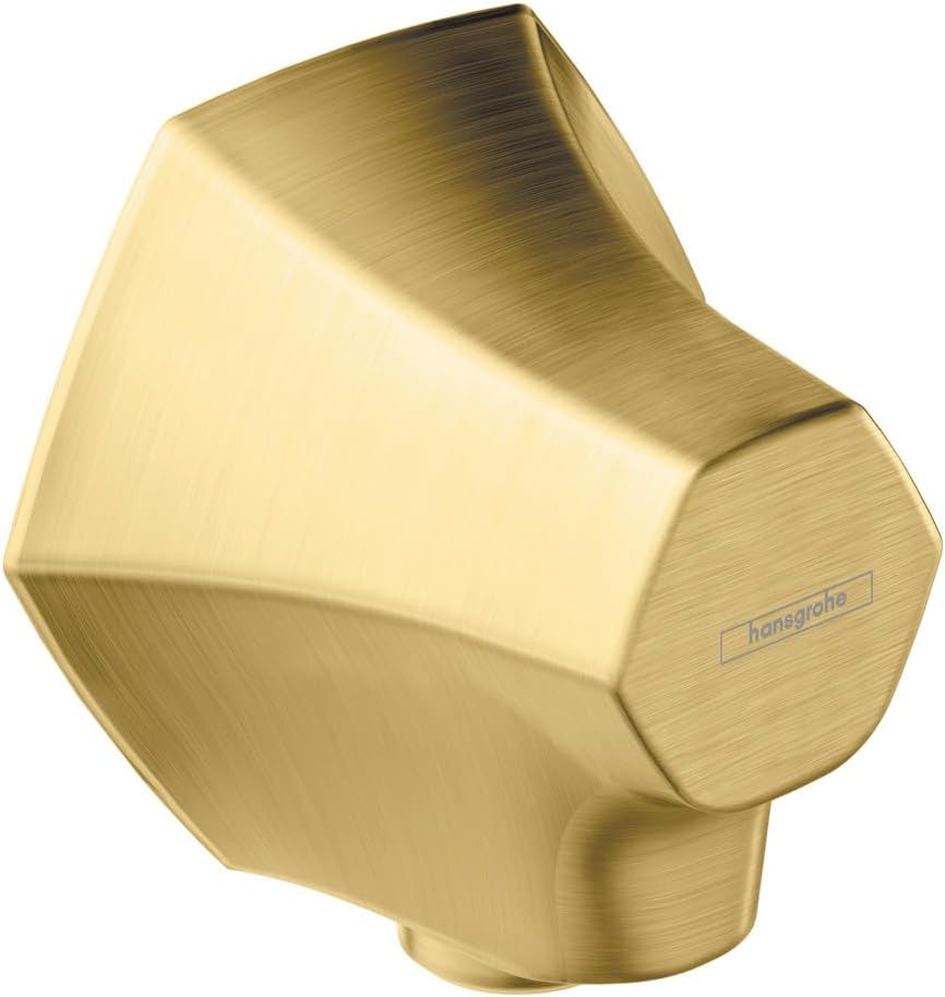 hansgrohe Locarno Handheld Shower Wall Outlet 1/2-inch Thread Connection Transitional in Brushed Gold Optic, 04839250