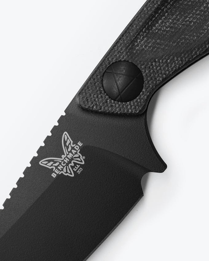 Benchmade - Dacian Fixed Blade Knife with Black Micarta (203BK-02)