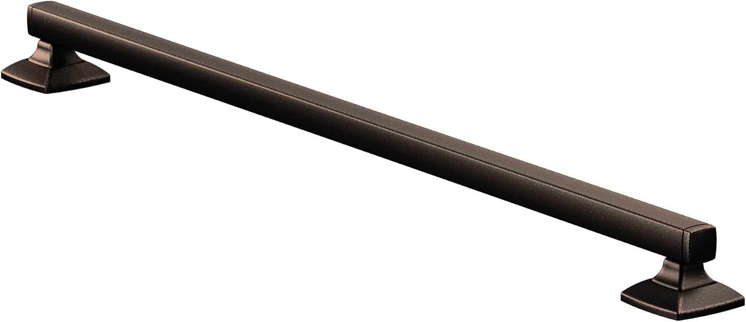 Moen YG5124ORB Bathroom Safety 24-Inch Stainless Steel Transitional Bathroom Grab Bar, Oil-Rubbed Bronze