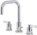 Kingston Brass FSC8931NDL NuvoFusion Widespread Bathroom Faucet with Pop-Up Drain, Polished Chrome